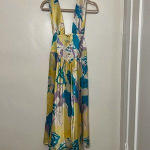 NWT - Vanessa Mooney Double Lined Midi Dress - Floral - S